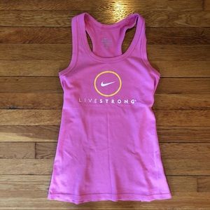 Nike Pink Livestrong Racerback Tank, M